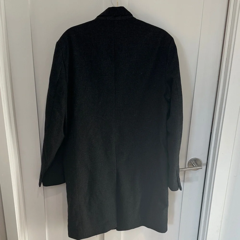 Banana Republic Men's grey and black top Coat